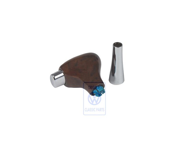 Original VW Selector Lever Handle (Wood) Burr Walnut - 1J2713139H 2WE