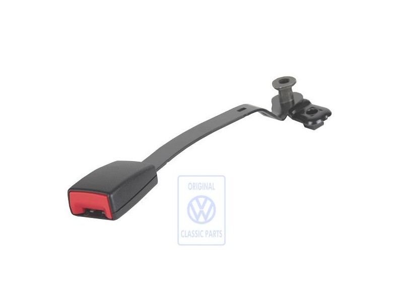 Original VW Belt Latch Satin Black/Fire Red - 1J3858472T FCN