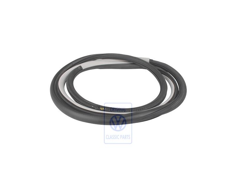 Original VW Door Seal, Inner Satin Black/Pearl Grey - 1J3867366K FKL