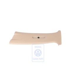 Original VW B-Pillar Trim Light Beige - 1J4867243C 2PK