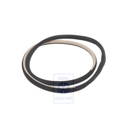 Original VW Door Seal, Inner Satin Black/Light Beige - 1J4867365B FKM