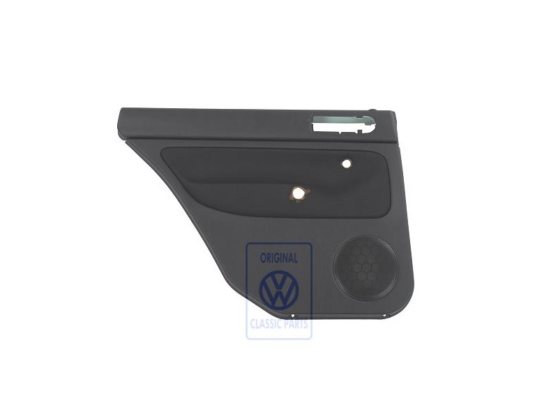 Original VW Door Panel Trim (Cloth) Black/Black - 1J9867211Q HRP