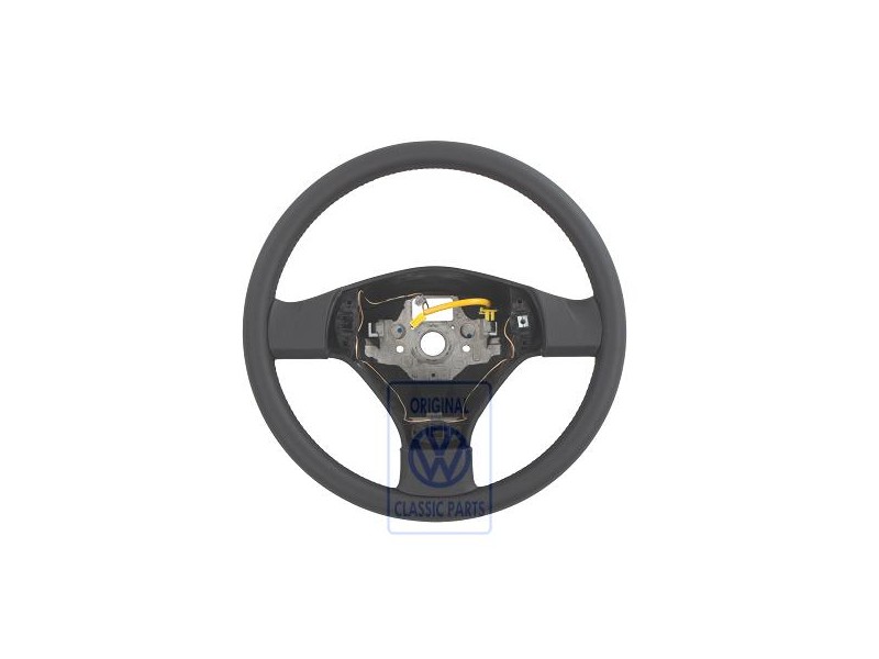 Original VW Sports Steering Wheel(Leather) Black - 3B7419091B E74