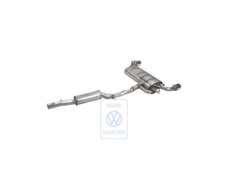 Original VW Centre Silencer With Rear Silencer - 1J6253207DB