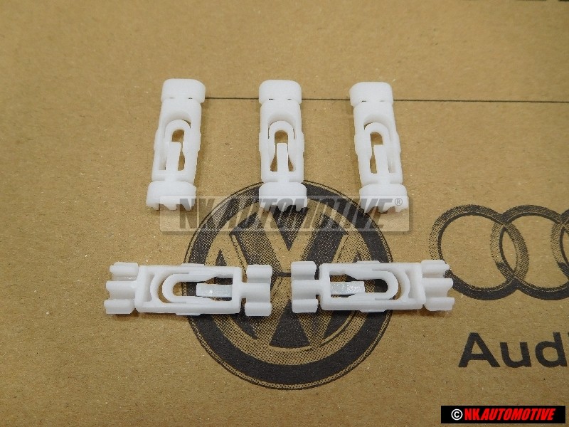 5x Original VW Rain Gutter Roof Moulding Trim Clip - 1H0853733B