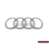 Original Audi Rings Engine Cover Badge Emblem Silver - 022103940
