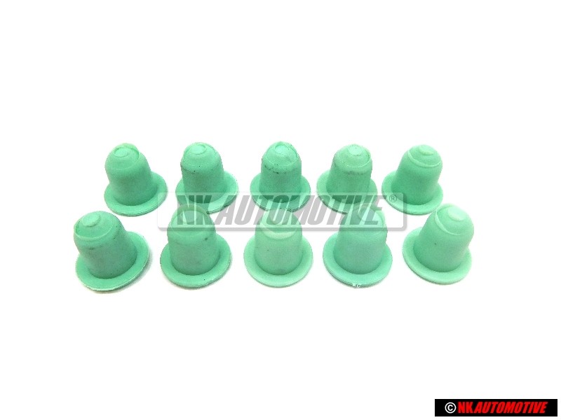 10x Original VW Side Moulding Trim Clip Grommet - 1H0853586