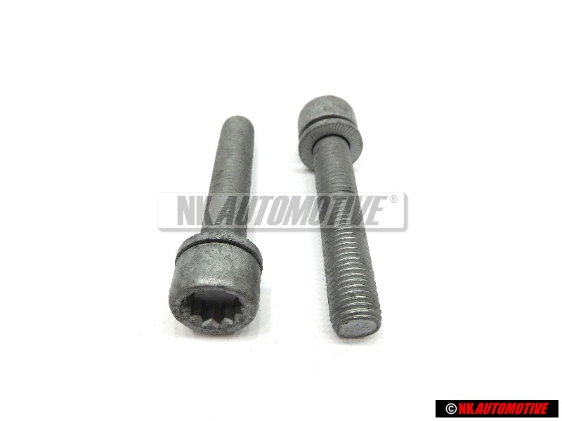 2x Original VW Rear Caliper Carrier Socket Head Bolt - N 91168901