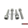 4x Original VW Rear Caliper Carrier Socket Head Bolt - N 91168901