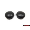 2x Original VW Wiper Arm Nut Cover Cap Satin Black - 1J0955205A 9B9