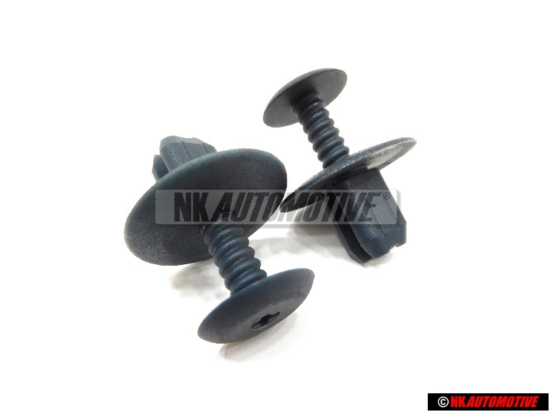 2x Original VW Clip Petrol (Green) - 1H0867199A 92F