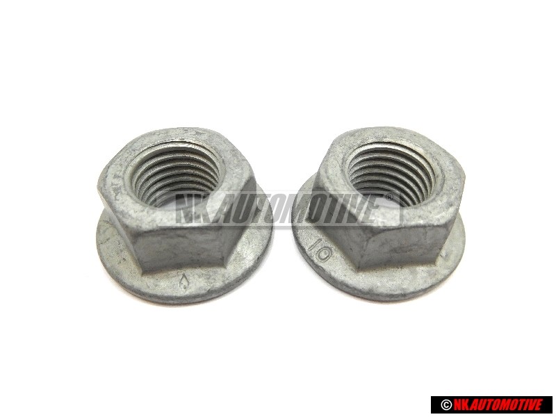 2x Original VW Hexagon Collar Nut - N 0150816