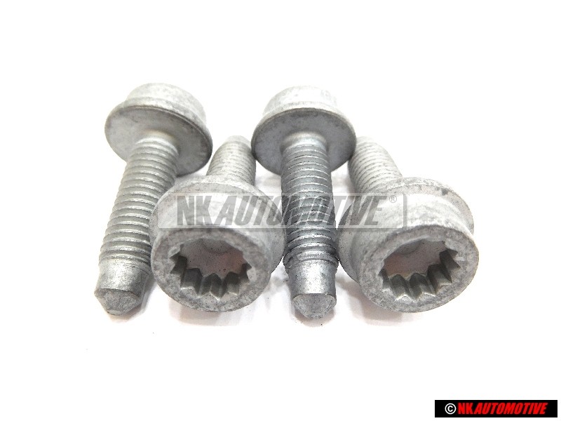 4x Original VW Socket Head Collared Bolt w/ Inner Multipoint Head - N 10719301