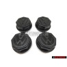 4x Original VW Wheel Centre Cap Black GT - 111601171
