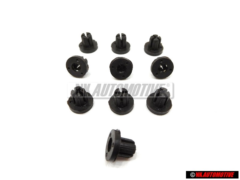 10x Original VW Expanding Nut Retaining Grommet - 865853231A