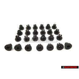 25x Original VW Expanding Nut Retaining Grommet - 865853231A