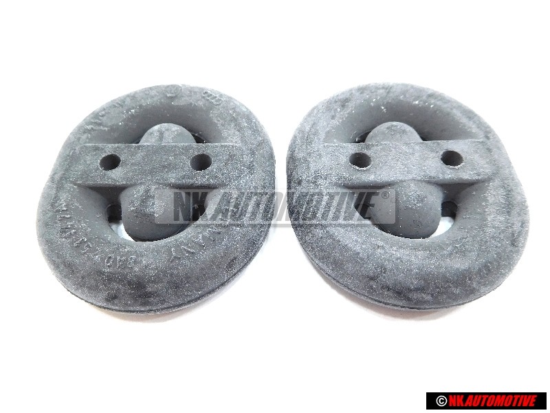 2x Original VW Exhaust Rubber Retainer Mount Hanger - 8A0253147A