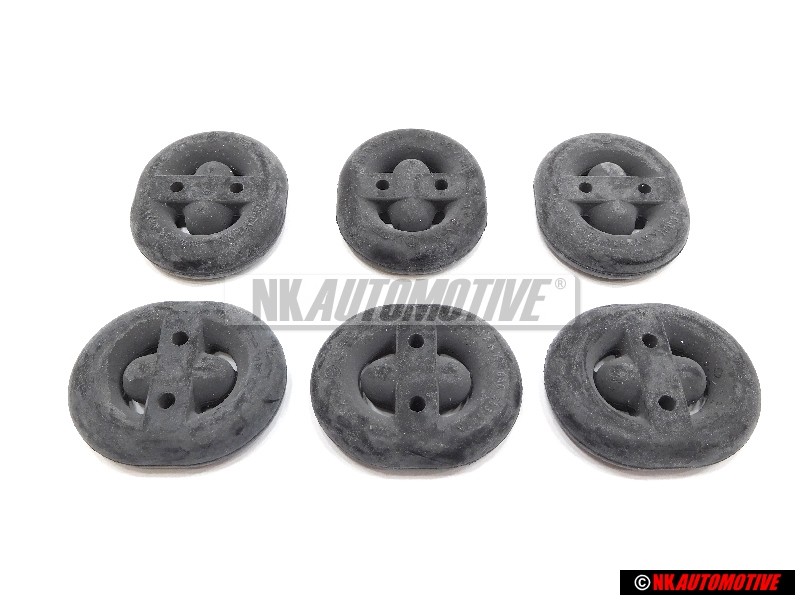 6x Original VW Exhaust Rubber Retainer Mount Hanger - 8A0253147A