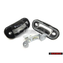 2x OEM HELLA Rear License Number Plate Light Assembly - 2KA 002 445-111