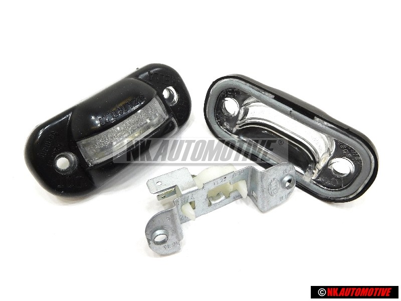 2x OEM HELLA Rear License Number Plate Light Assembly - 2KA 002 445-111