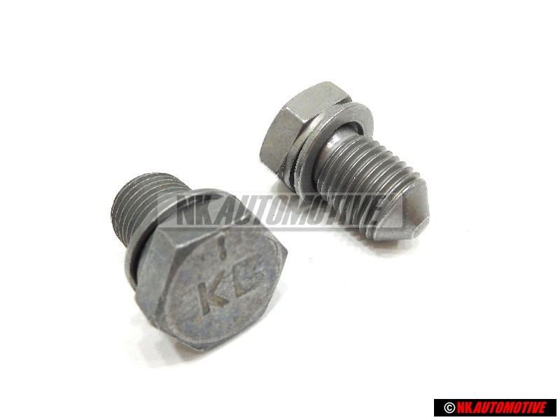 2x Original VW Oil Pan Drain Plug And Washer M14x1.5x22 - N 90813202