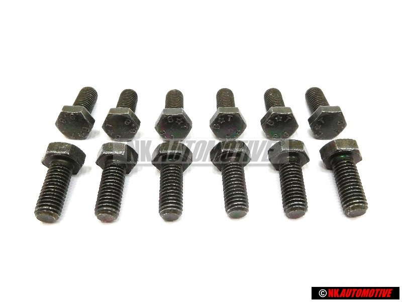 12x Original VW Hexagon Bolt - N 01024016