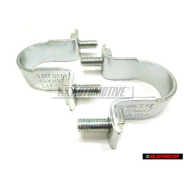 2x Original VW Front Suspension Anti Roll Sway Bar Clamp Bracket - 171411333A