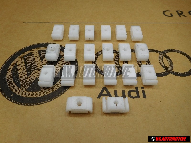 20x Original VW 2 Point Brake Pipe Line Retaining Clip Holder Bracket - 81161179