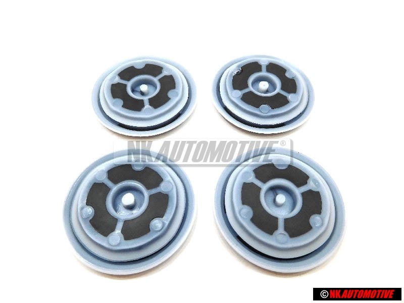 4x Original VW Floor Pan Underbody Rubber Plug Grommet Bung 40mm - 1K0899185