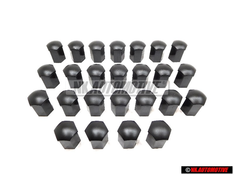 25x Original VW cap wheel bolt satin black - 867601173 01C