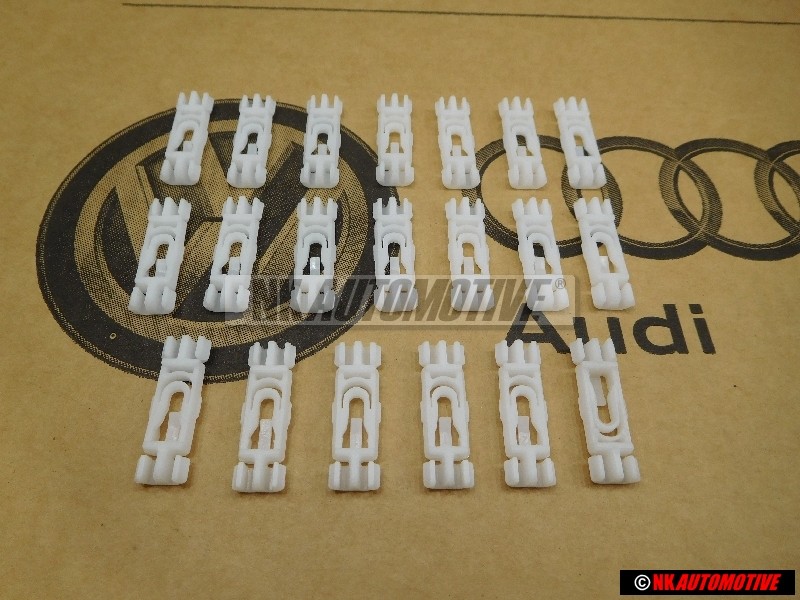 20x Original VW Rain Gutter Roof Moulding Trim Clip - 1H0853733B