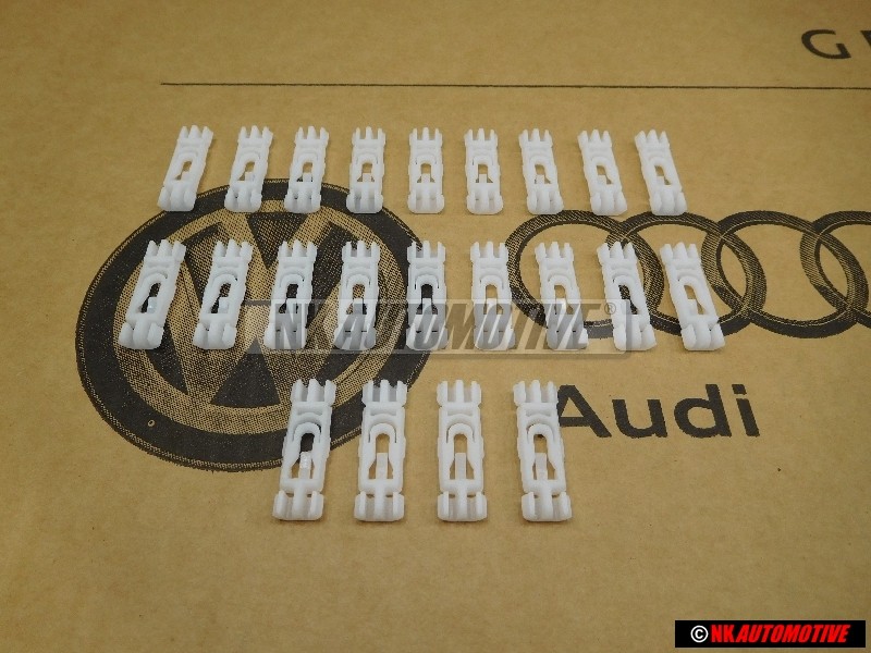 22x Original VW Rain Gutter Roof Moulding Trim Clip - 1H0853733B