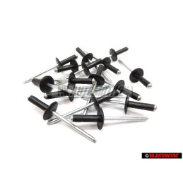 16x Original VW Front Rear Wheel Arch Flare Trim Pop Rivet 14mm - N 90634901