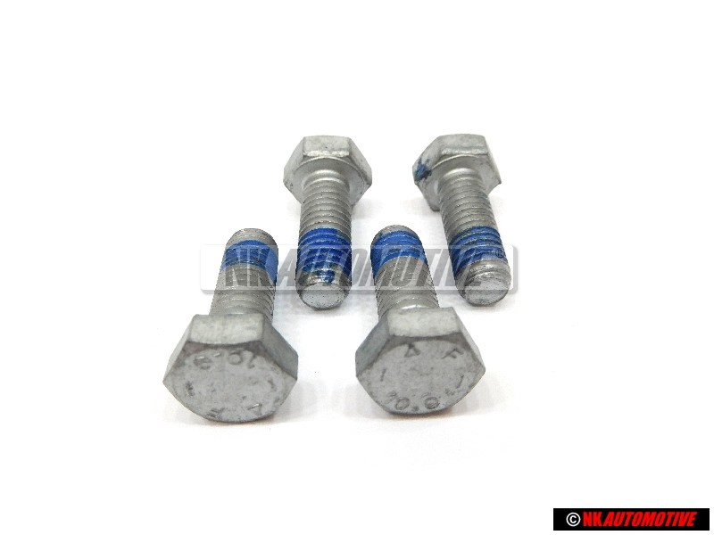 4x Original VW Hexagon Head Shoulder Bolt Self Locking M8x22 - N 01024124