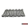 12x Original VW Inner Multi Point Socket Head Bolt M8x48 - N 91108201