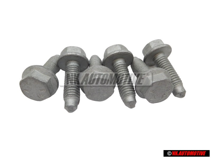 6x Original VW Hex Collared Bolt - N 10127707