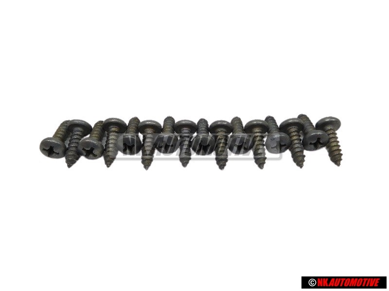 16x Original VW Oval Head Panel Screw - N 01396111