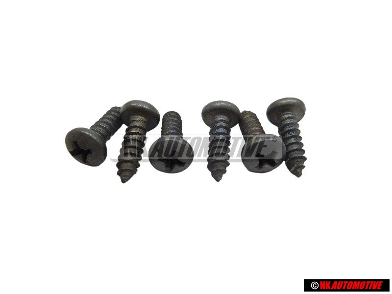 6x Original VW Oval Head Panel Screw - N 01396111