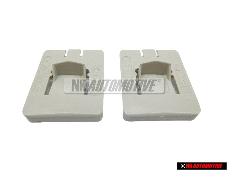 2x Original VW Front Seat Rail Runner Outer Guide Piece Clip - 171881213B 2VK