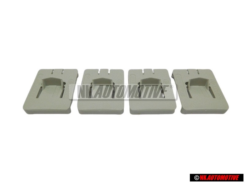 4x Original VW Front Seat Rail Runner Outer Guide Piece Clip - 171881213B 2VK