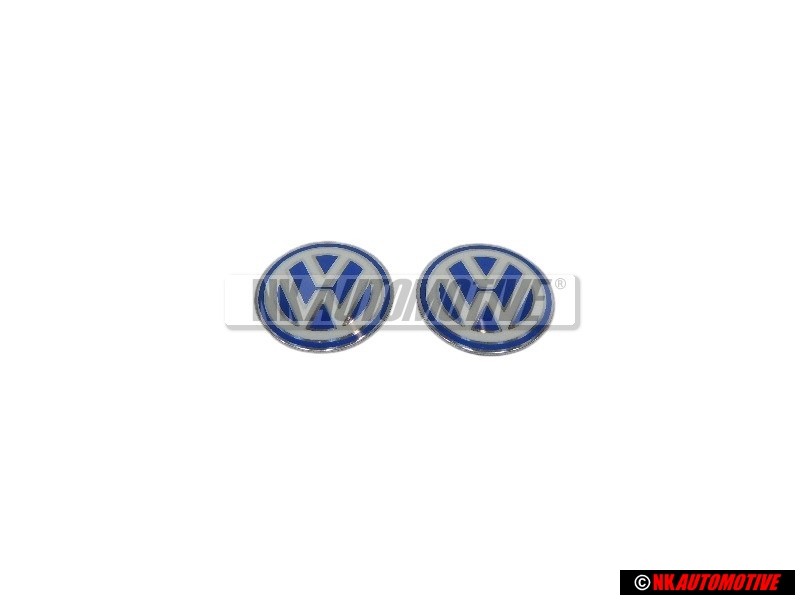 2x Original VW Badge Logo Sign Emblem For Key Keyfob - 3B0837891 09Z