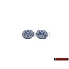 2x Original VW Badge Logo Sign Emblem For Key Keyfob - 3B0837891 09Z