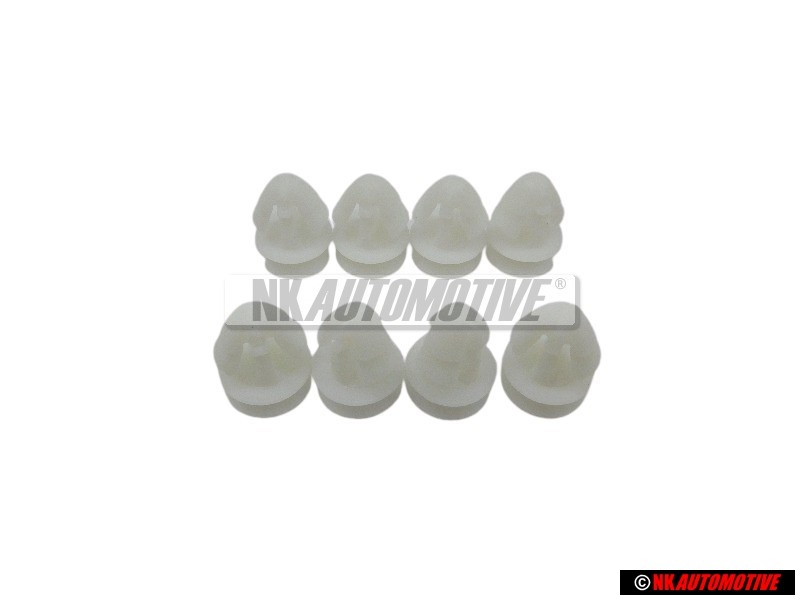 8x Original VW Side Moulding Trim Strip Clip Fastener - 191853585A