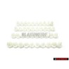 40x Original VW Side Moulding Trim Strip Clip Fastener - 191853585A