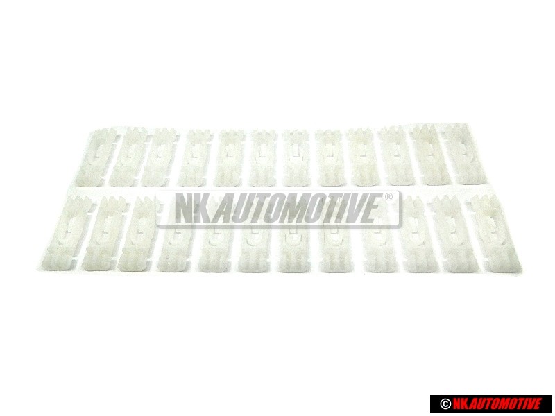 24x Original VW Rain Gutter Roof Moulding Trim Clip - 1H0853733B