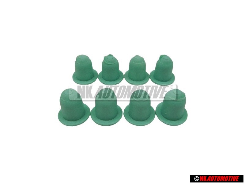 8x Original VW Side Moulding Trim Clip Grommet - 1H0853586