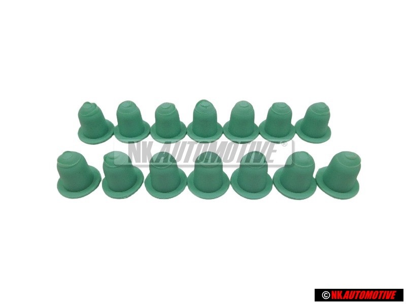 14x Original VW Side Moulding Trim Clip Grommet - 1H0853586