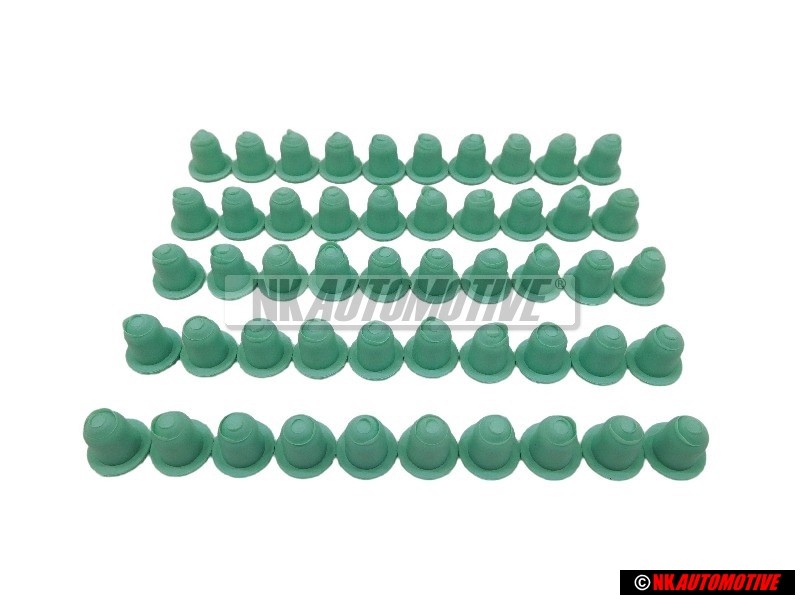 50x Original VW Side Moulding Trim Clip Grommet - 1H0853586