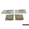 2x Original VW Individual Fender Wing Side Badge Emblem Chrome - 1K0853688 739