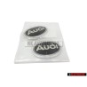 2x Original Audi Side Badge Emblem Black Chrome - 895853621A 01C